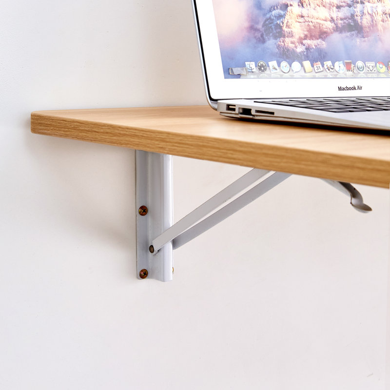 Table de travail utilitaire à abattant l 45 po CleanLine, table de buanderie murale, multi-usage, naturel, Beige