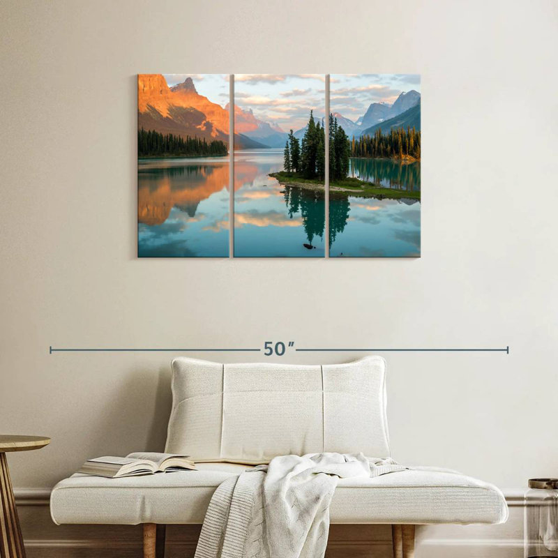 Alvord Maligne Lake Spirit Island, H 36 po x l 57 po