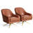 Bathford Faux Leather Swivel Club Chair