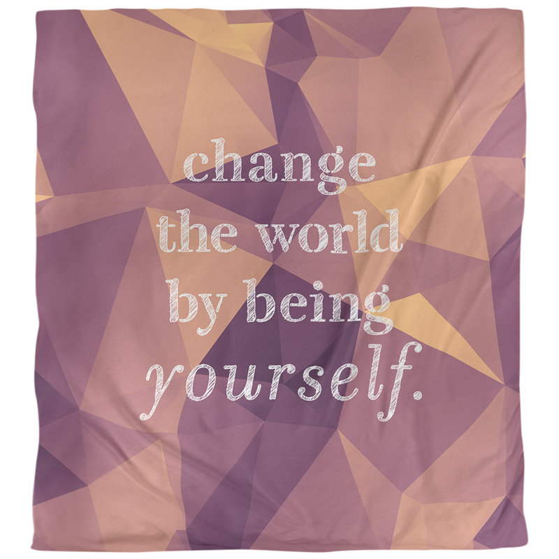Housse de couette change the world quot, Housse de couette pour grand lit, Morganite