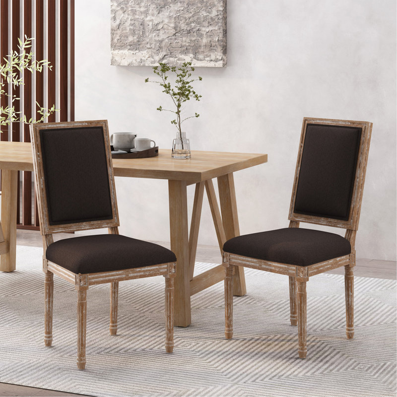 Chaise de salle à manger, Brun, Brun