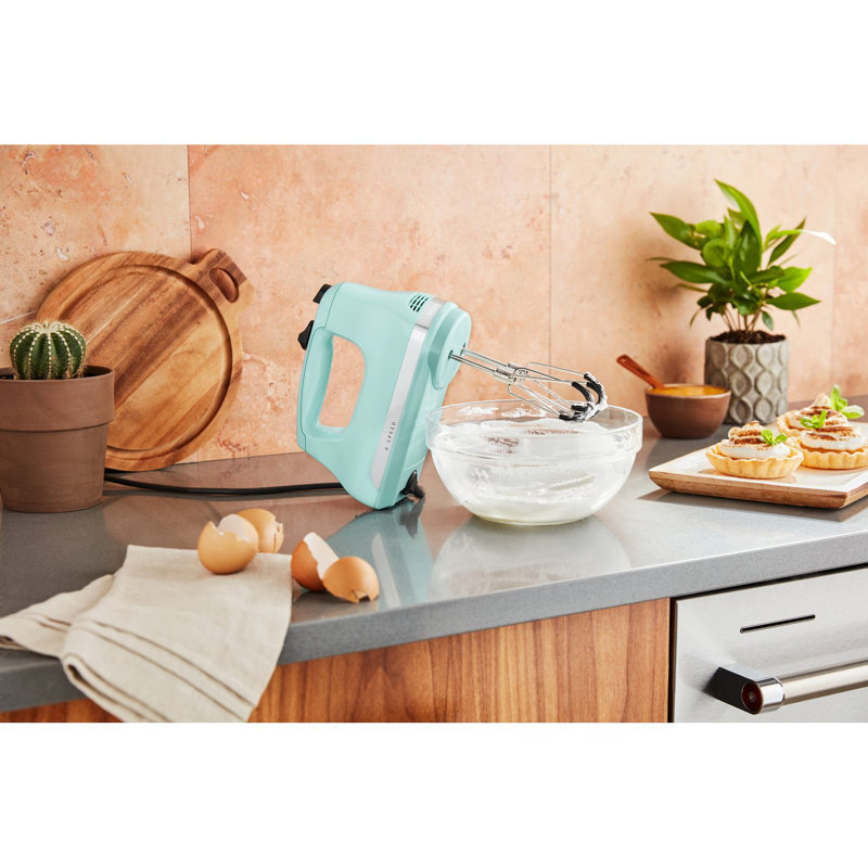 KitchenAid® 6 Speed Hand Mixer with Flex Edge Beaters, Ice