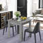 HOMCOM Square Dining Table, Kitchen Table with Faux Cement Effect