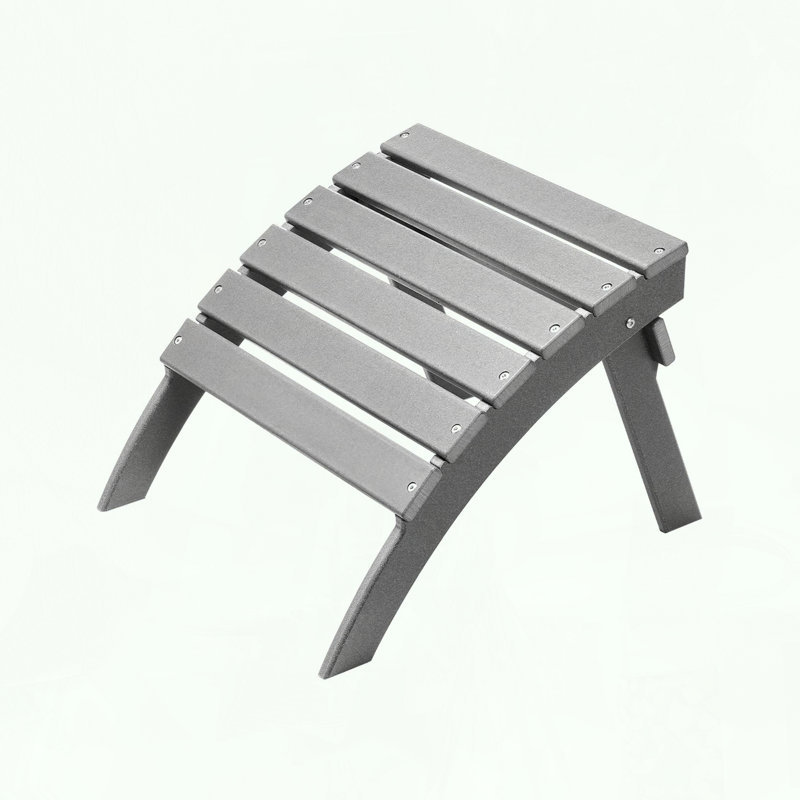 Repose-pieds de patio pliable Adirondack avec matériau PEHD et conception ergonomique