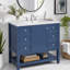 Meuble-lavabo 36 po avec lavabo et rangement polyvalent-133993025