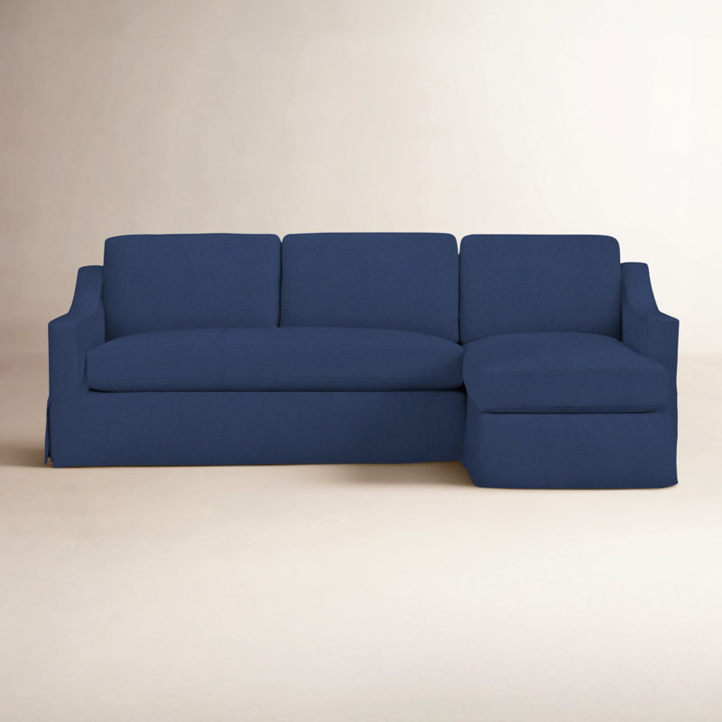Cranbrook Upholstered L-Shaped Sectional, Right Hand Facing, Canvas Navy Sunbrella® Canvas