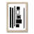 Natural Wood Single Picture Framed Paper