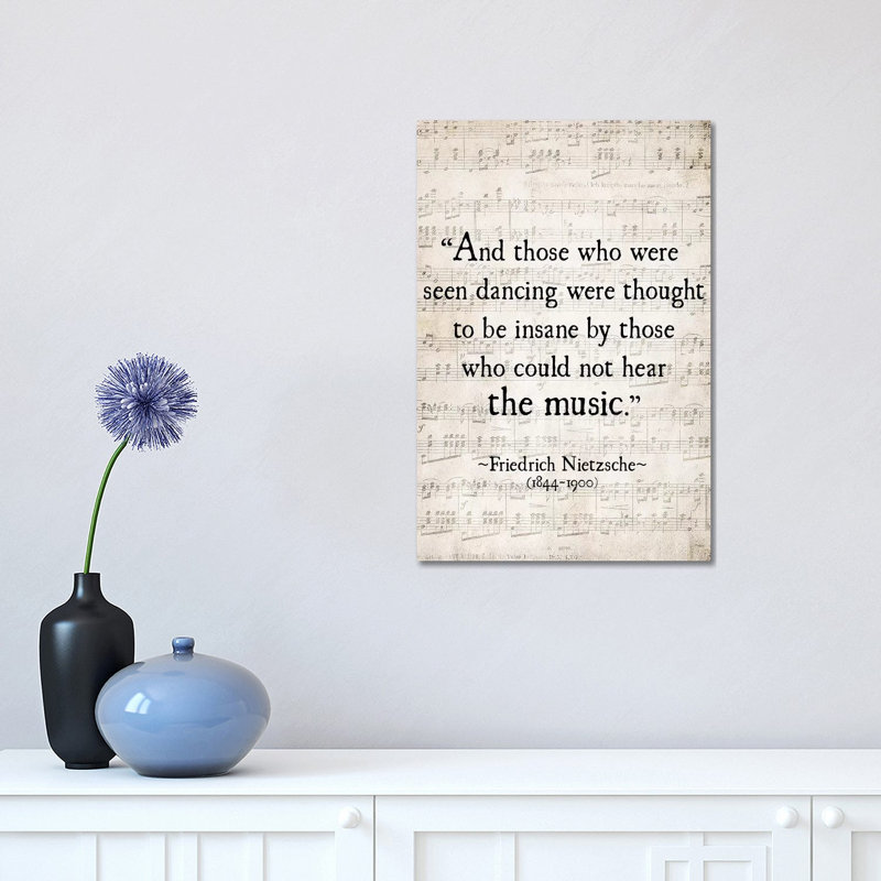 Fredrich Nietzsche by Debbra Obertanec - Wrapped Canvas Print, 30.48 cm H x 45.72 cm W x 1.91 cm D