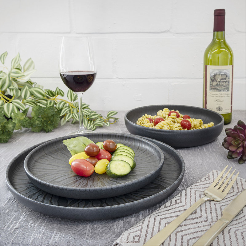 Mikiyasi Piece Stoneware Dinnerware Set - Service for 4