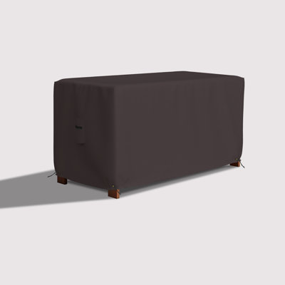 Heavy-Duty Waterproof Rectangle Ottoman Outdoor Deck Box Cover, Outdoor Rectangle Storage Box Bench Patio Deck Box Cover