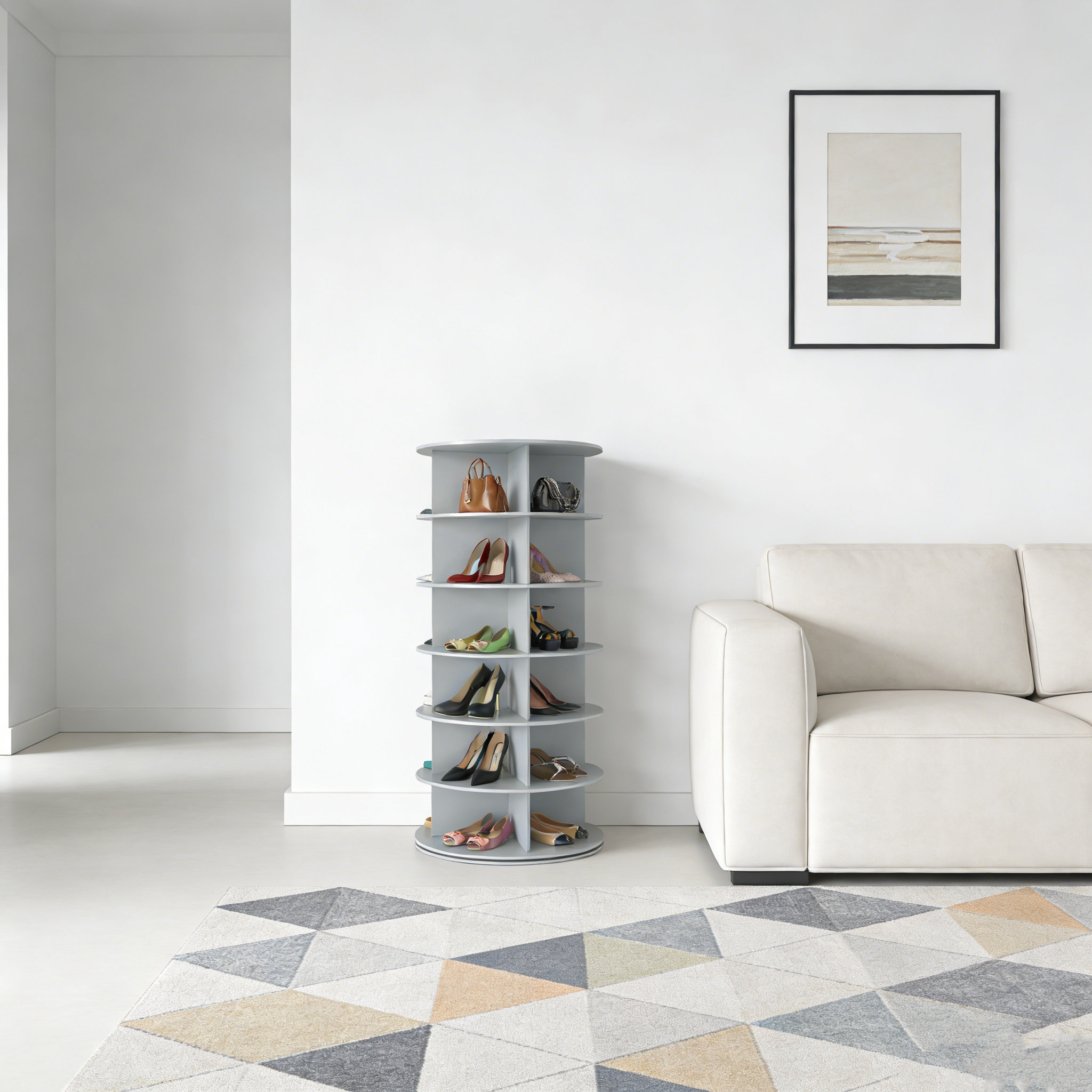 Hokku Designs Rotating Shoe Tower Carousel - Wayfair Canada