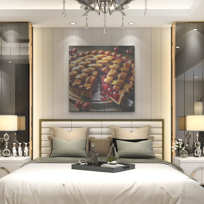  «Cherry pie» par Rey Klimt, art mural en métal, H 36 po x l 36 po