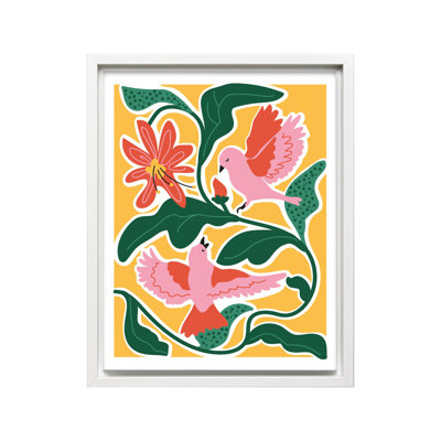 Fleurs et oiseaux