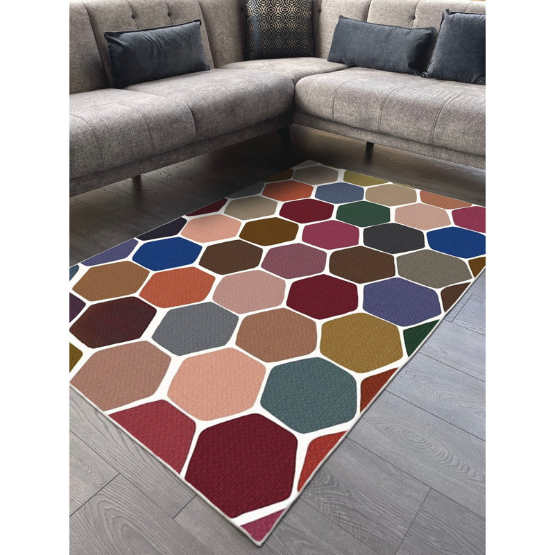 Tapis en coton Dayanara, Tapis de couloir 3 pi 3 po x 8 pi 2 po
