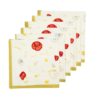 Newkirk 100% Cotton Floral Square Napkin