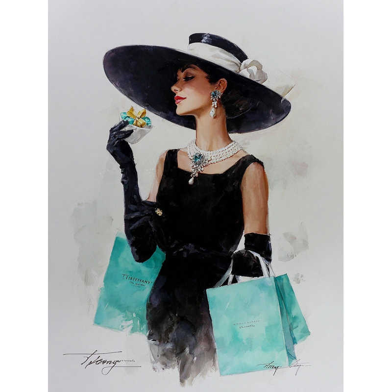 «Evening Grace», art mural sur toile tendue, H 40 po x l 30 po x P 1,5 po