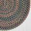 Tapis d'intérieur réversible et multicolore en nylon tressé, polyester et laine Walnut Cove