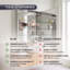 Armoire à pharmacie rectangulaire à 1 porte avec cadre en aluminium 24 po x 30 po, encastrée et à fixation en surface, double face, charnières réglables à fermeture en douceur, hauteur de tablette réglable-133230126