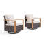 Fauteuil coulissant et pivotant en métal avec coussins Jushawn-1953862887-1953862885