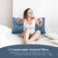 Sit-up Back Comfort Button Tufted Decorative Headboard Back Support Throw Pillow, Accent Body Pillow for Side Sleepers-1458572198-1458572218