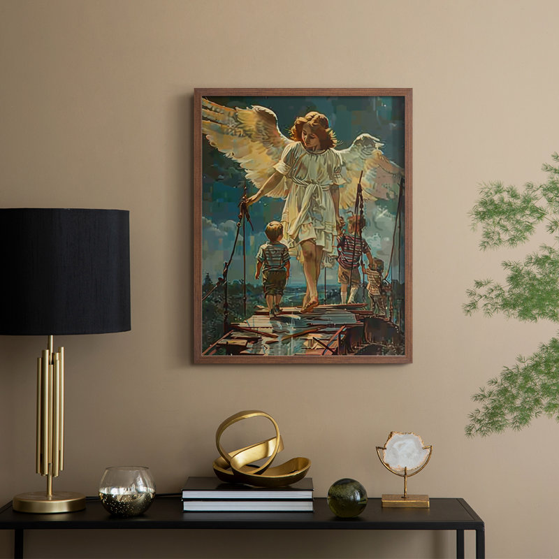 RELIGIOUS Series CDXLIII Framed Print - Solid Wood, Walnut, 15" H x 12" W