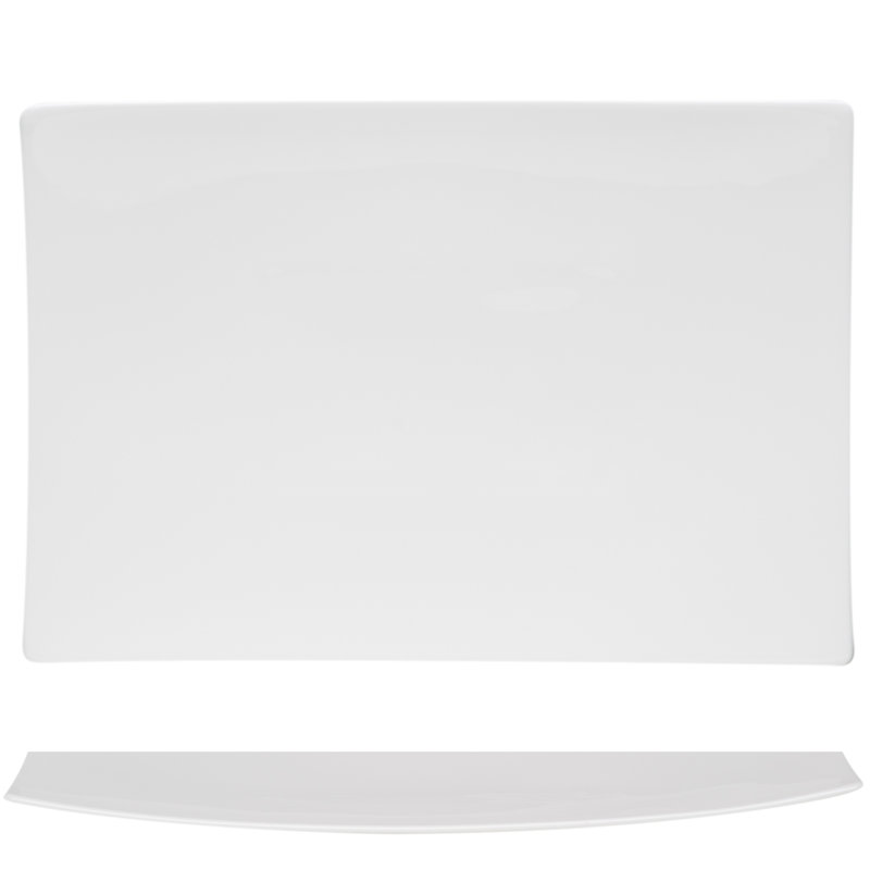 Red Vanilla Extreme Rectangular Bone China Platter