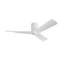 52 In. 3 Abs Blades Indoor Flush Mount Ceiling Fan Without Light-30742920-30742935