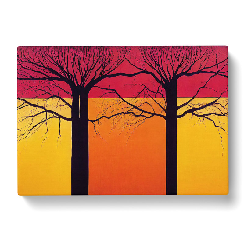 Excellent Abstract Trees - Wrapped Canvas, 35cm H x 50cm W x 3cm D