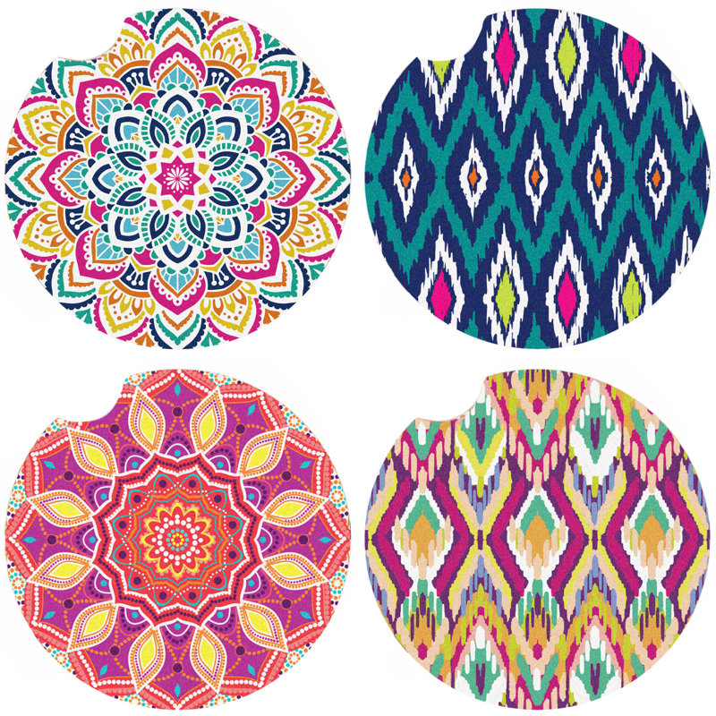 Earthenware Round 4 Piece Coaster Set