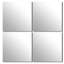 Ensemble de miroirs muraux auto-adhésifs 4 pièces-40234280