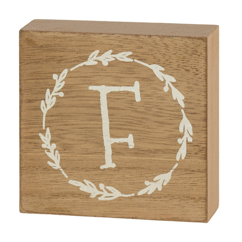 Plaque décorative «E» Bozhana, F