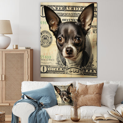 «Little Dog on Dollar Bill» - Impression