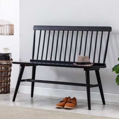 Banc en bois massif Modern Farmhouse Hadiya