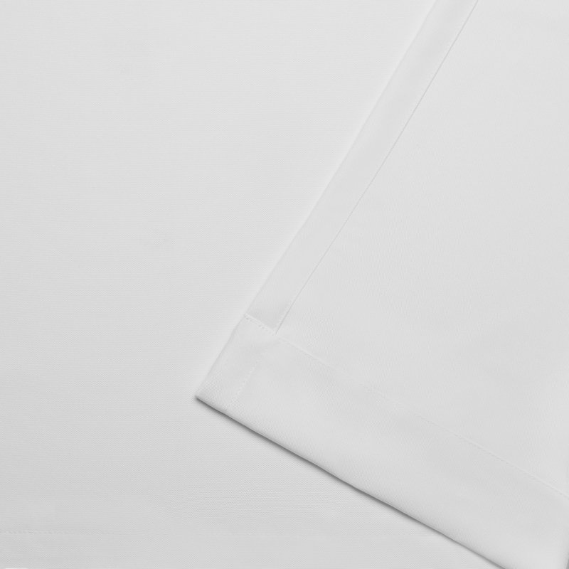 Semi Sheer Curtain Pair, 54" W x 144" L, White