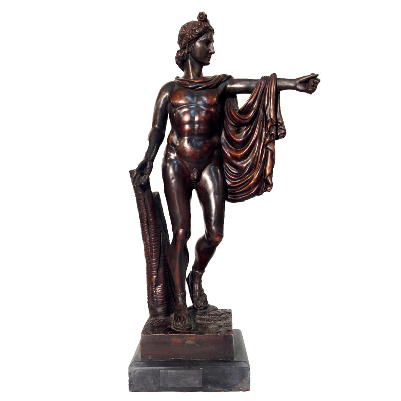 Sculpture en bronze d'Apollon