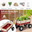 Chariot de jardin utilitaire Arlmont & Co. avec chariot en bois 330lbs