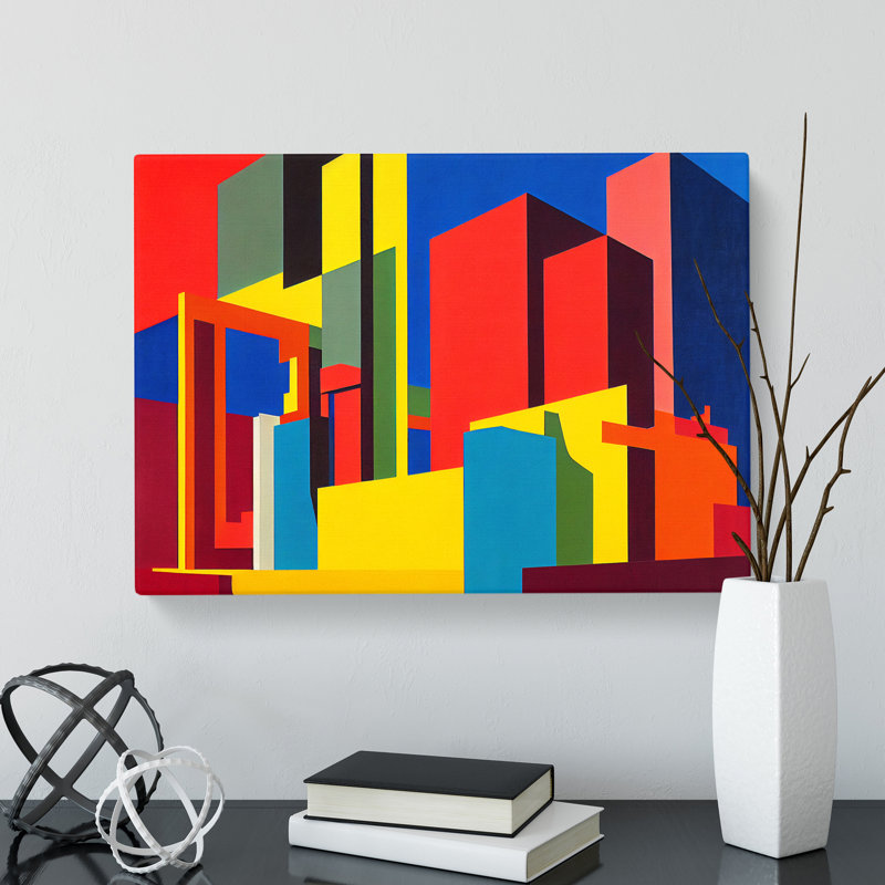 Las Vegas Skyline Abstract Vol.2 - Wrapped Canvas, 35cm H x 50cm W x 3cm D