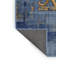 Tapis bleu soyeux et moelleux-1262570651