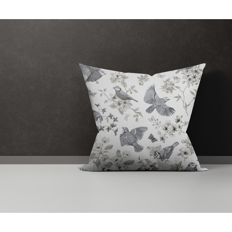  Housse de coussin en coton Cosette, L 15 po x H 15 po, Blanc