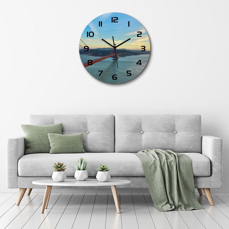 Jovannie Glass Wall Clock