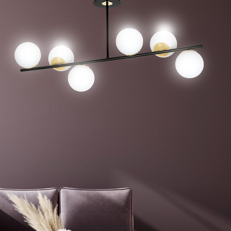 Gambier 6 - Light Unique/Statement Pendant, Black
