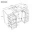Meuble-lavabo autoportant de 48 pouces avec lavabo en composite, 6 tiroirs et 2 portes à fermeture en douceur-1114961024