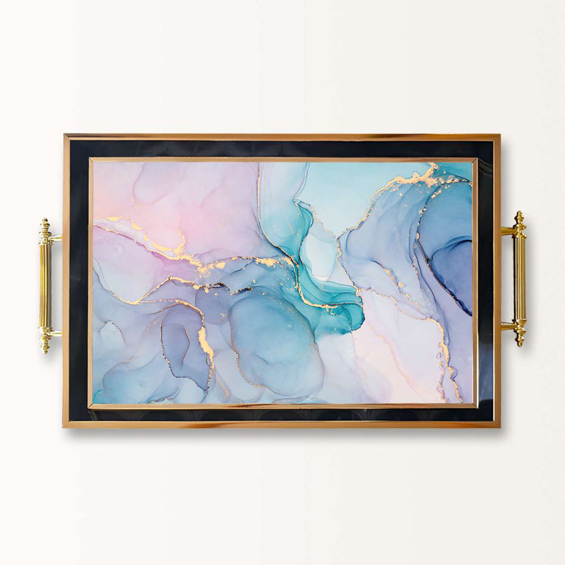 Elegant Glass Serving Tray, 19.7 x 11.4 x 1.4 inches | 100% High-Quality Glass | Perfect for Entertaining & Serving | Stylish and Functional Design for Home & Parties | Durable and Easy to Clean