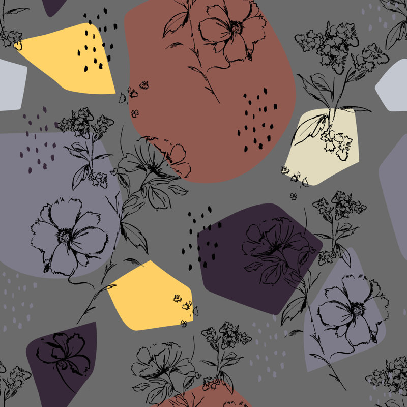 Panneau de papier peint L 10,4 pi x l 25 po, L 225 po x l 25 po