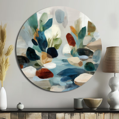 Jadah - Modern Round Metal Wall Art
