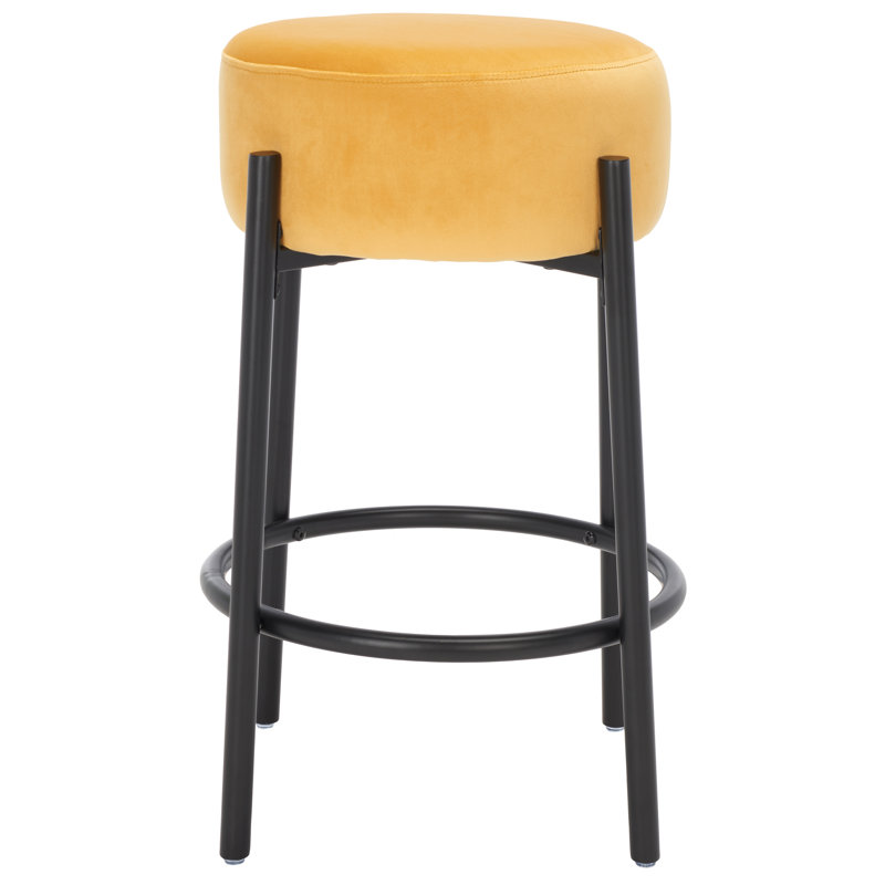 Tabouret Colombe, Moutarde, Tabouret de comptoir (siège d'une hauteur de 26,3