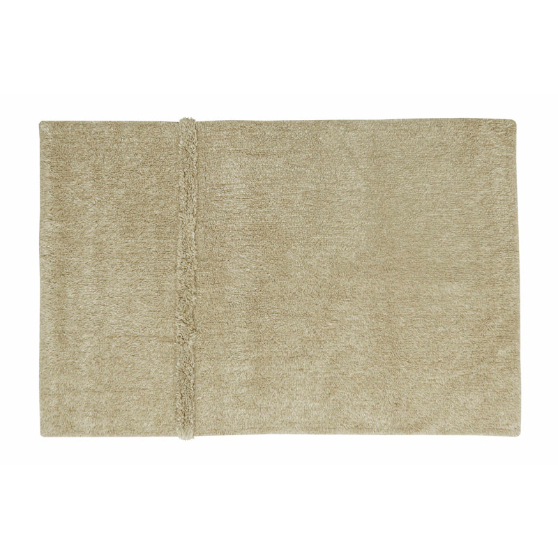 Sheep Of The World Hand Tufted Wool Area Rug in Sheep Beige, Rectangle 5'7" x 7'10"