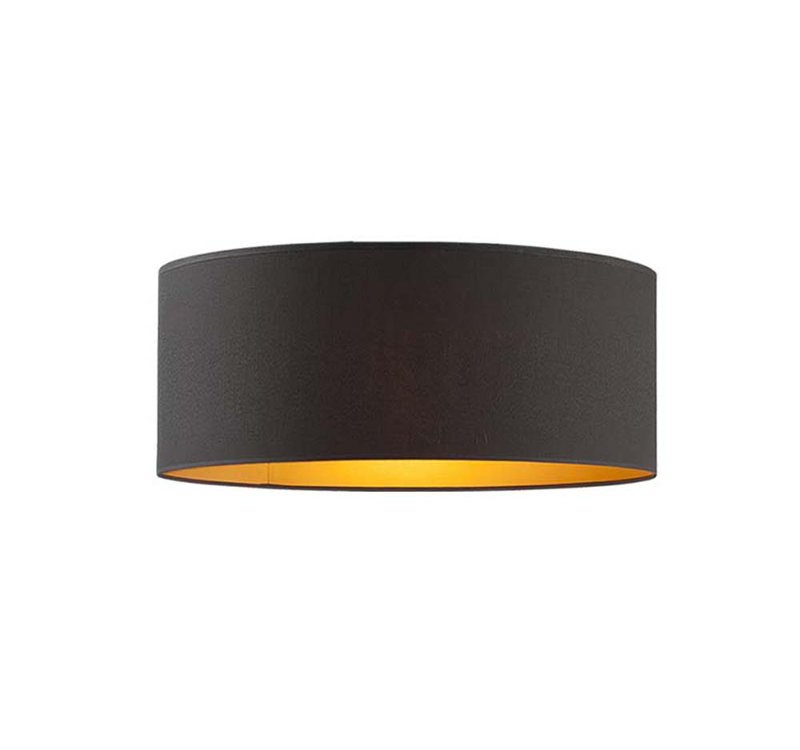 SunPrairie Fabric Flush Mount, Black
