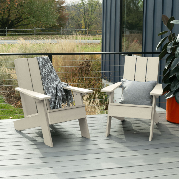 plastic adirondack chair set