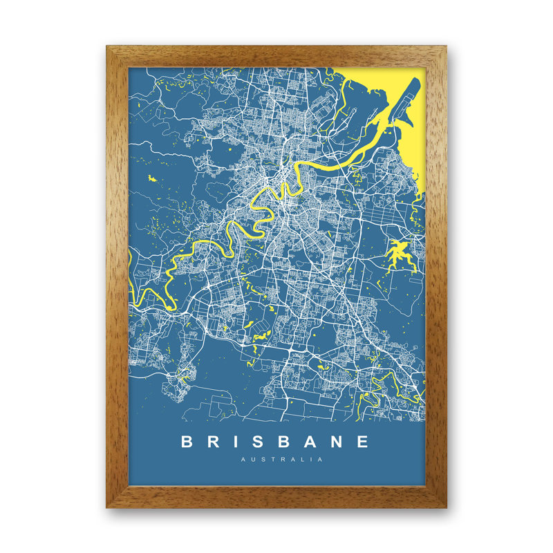 Brisbane I - Print, Brown Paper, 34cm H x 25cm W x 3cm D